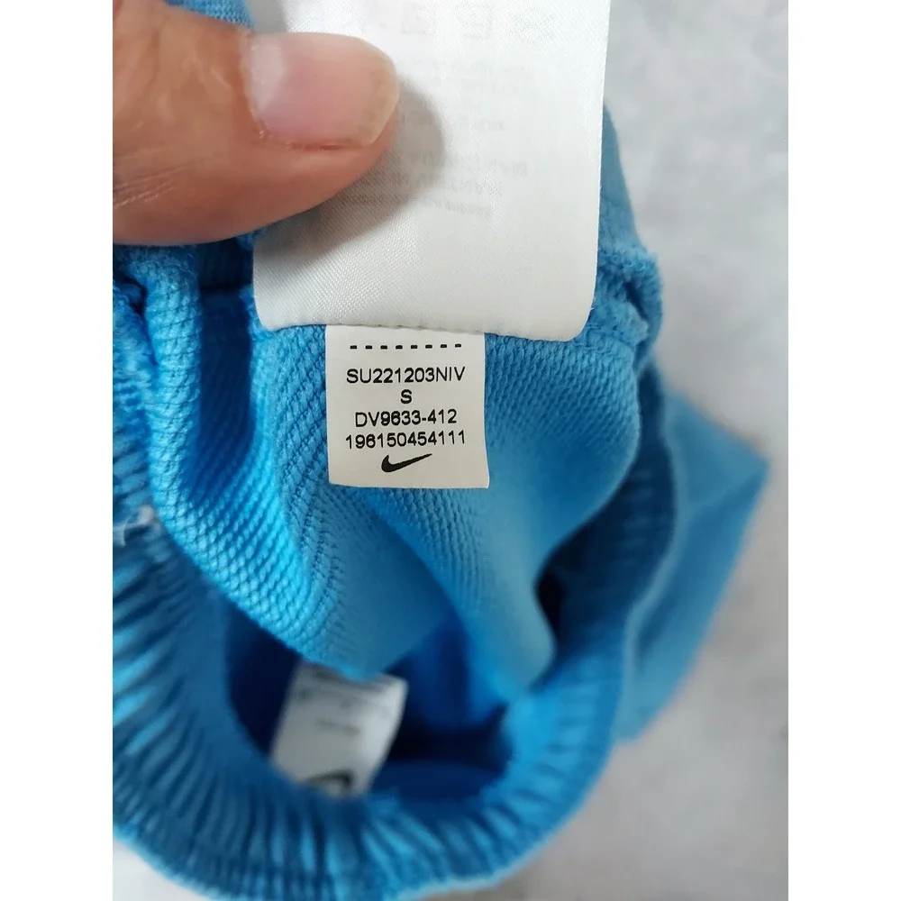 Nike Joggers Men Small Standard Issue Basketball Dri Fit Blue Drawstring Elastic